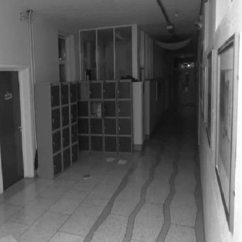 Irish secondary school corridors CCTV caught something unusual on camera 