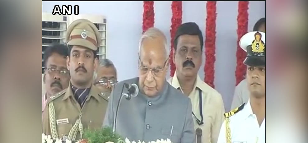 banwari lal purohit takes oath as governer of tamil nadu