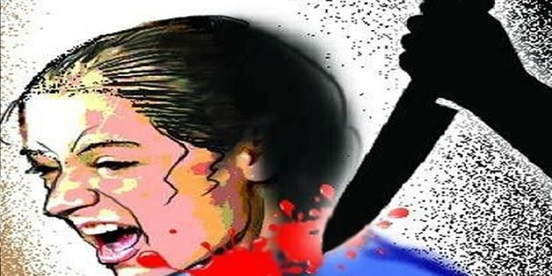 Due to suspicion Attack Wife with sharp weapon