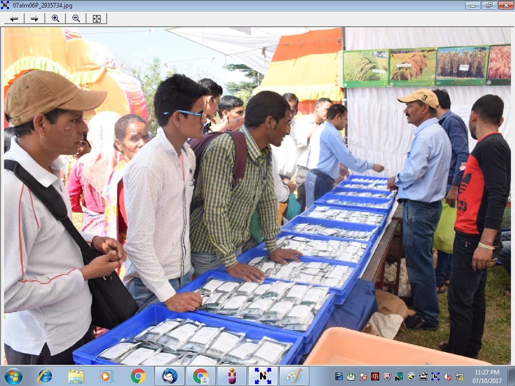 maduva 348 and vl bhatt201 inaugrated at kisaan mela