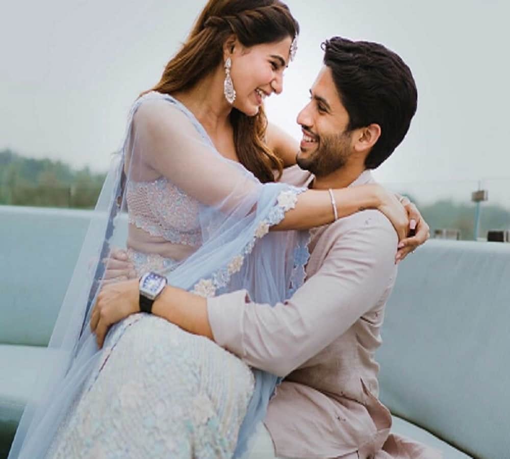 first press conference of Samantha Ruth after marriage, she's looking so cute