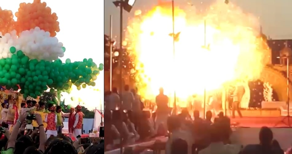 blast in Balloon at Sanskar festival, chandigarh news