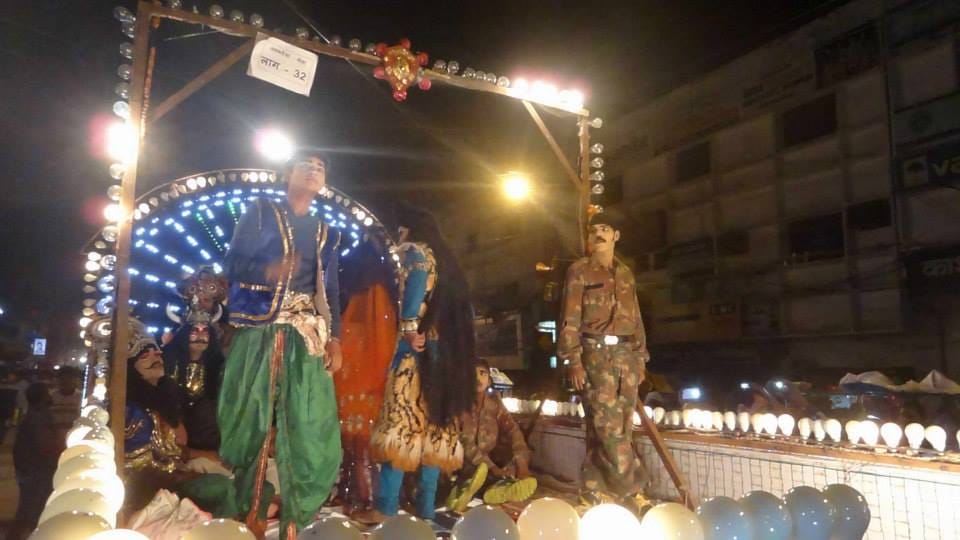 fake saint nose cut today in varanasi historical procession 