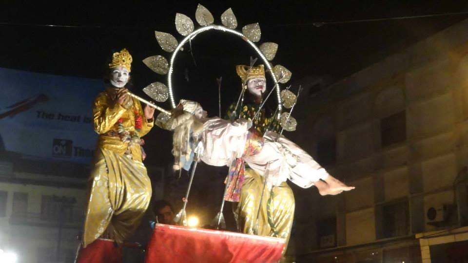 fake saint nose cut today in varanasi historical procession 