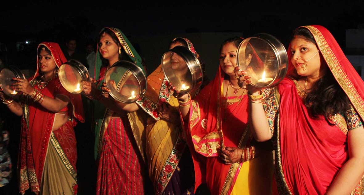 karva chauth celebration  in varanasi