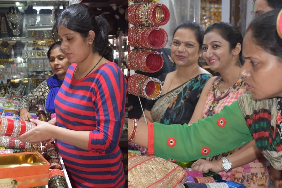 shopping in karwa chauth.
