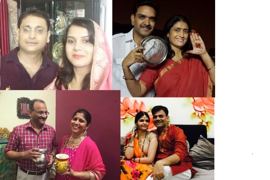 Uttar Pradesh officers karwachauth celebration.