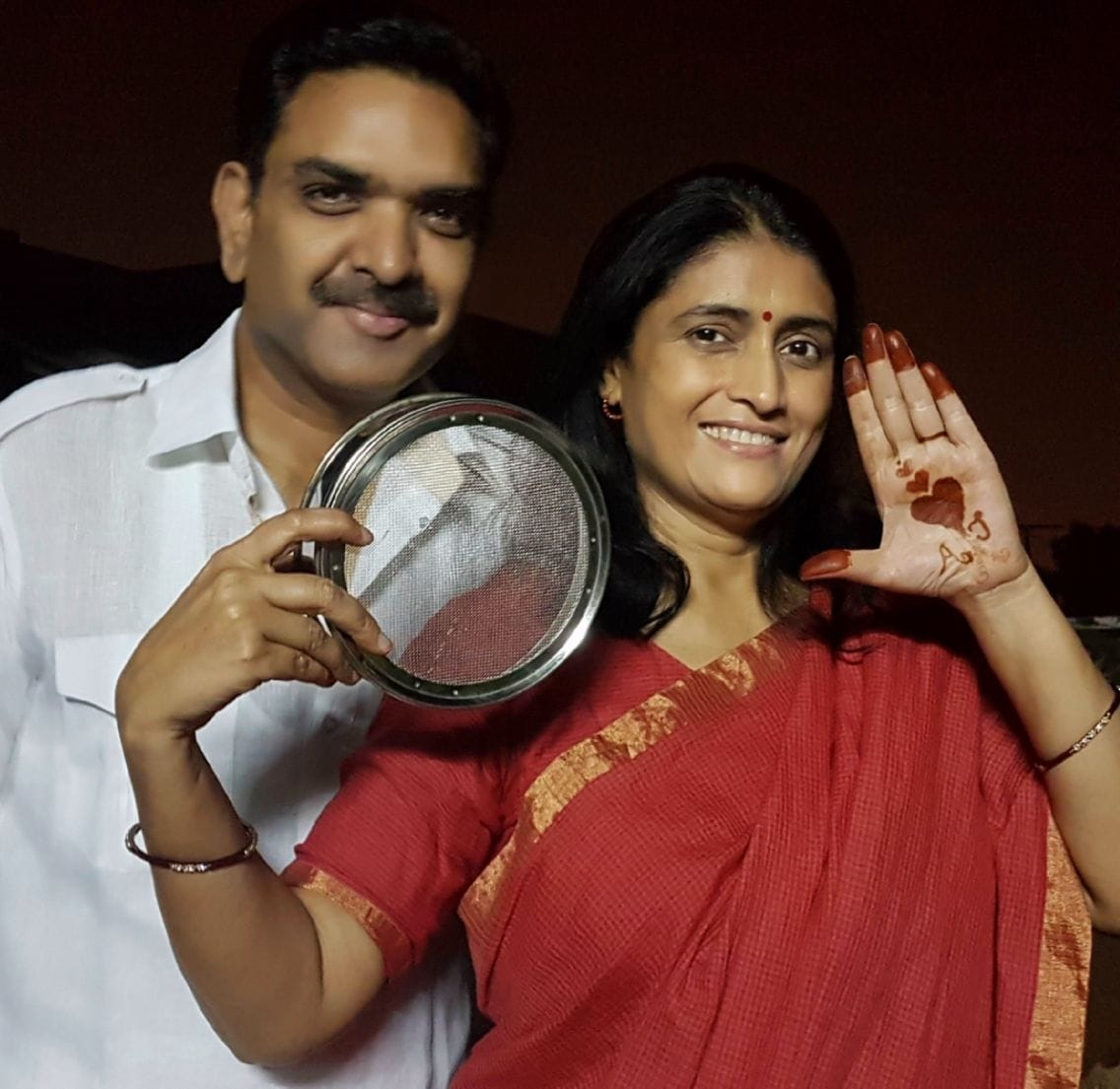 Uttar Pradesh officers karwachauth celebration.