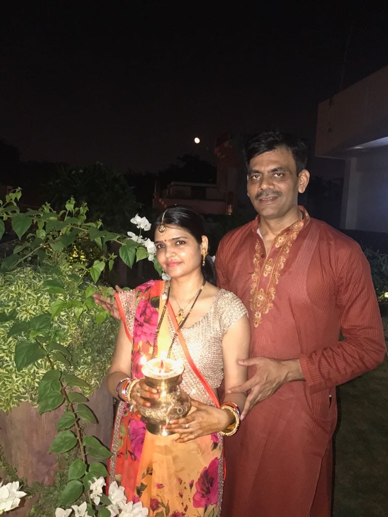 Uttar Pradesh officers karwachauth celebration.