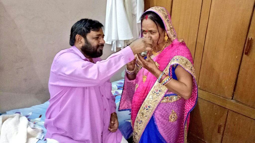 Uttar Pradesh officers karwachauth celebration.
