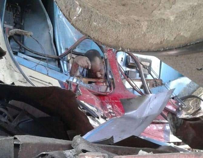 passenger train collision with trala at firozpur fazilka track, train driver killed