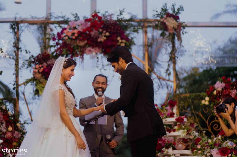 After indian tradition samantha ruth prabhu and naga chaitanya tie a knot in catholic way