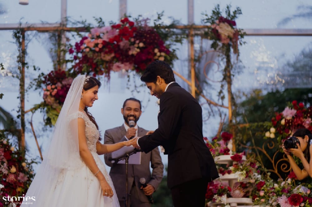 After indian tradition samantha ruth prabhu and naga chaitanya tie a knot in catholic way