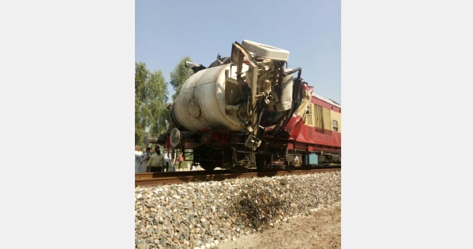 passenger train collision with trala at firozpur fazilka track
