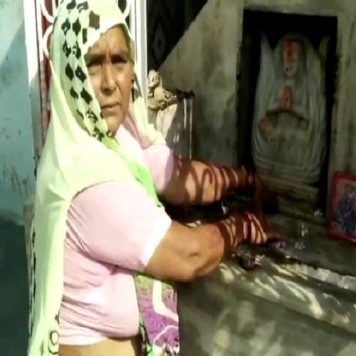 married woman is not having Karwa Chauth fast in Naujheel viilage of Mathura 