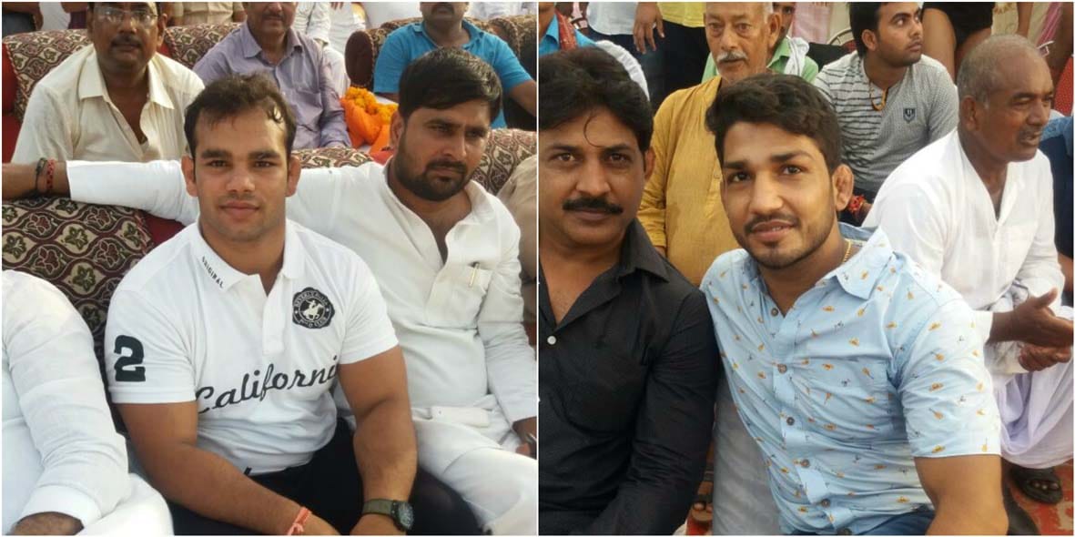Kushti competition at varanasi narsingh yadav and sandeep yadav arrived