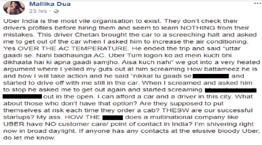 Laughter Challenge judge shared an unfortunate experience with a Taxi ride on facebook