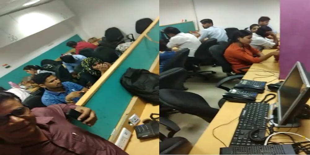 police team raided at a call centre in noida 