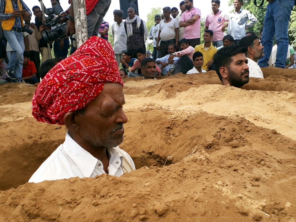 farmer protest still continue in jaipur 