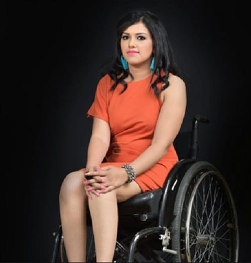 Belarussian student Aleksandra Chichikova becomes first Miss Wheelchair World
