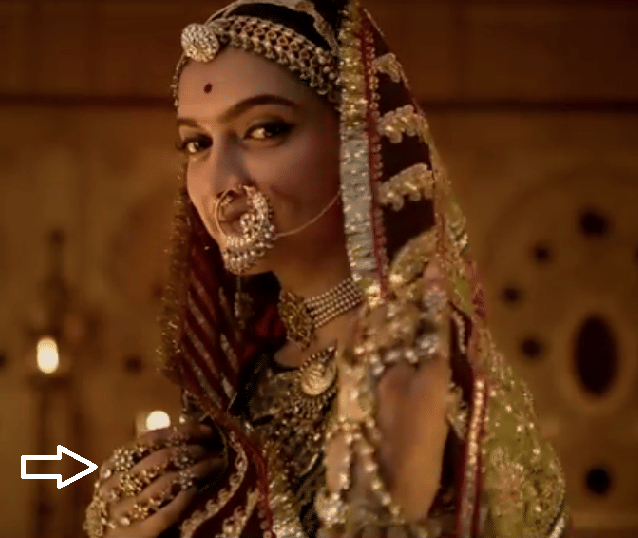 Padmavati is adorned with Rajasthani jewelery