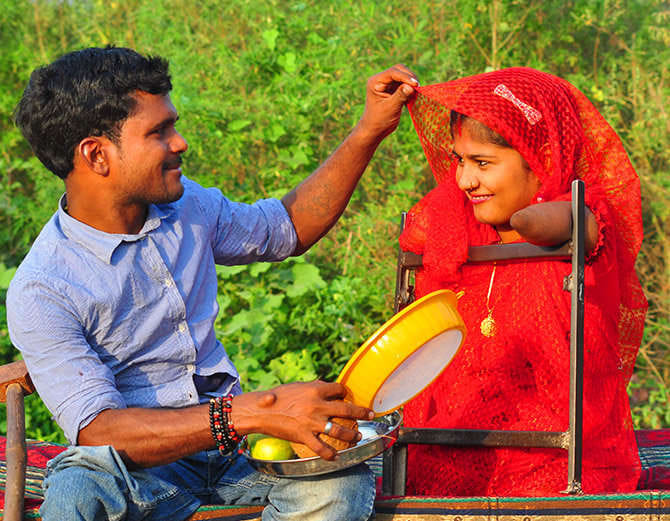 valentine's day, unique love story of disable couple