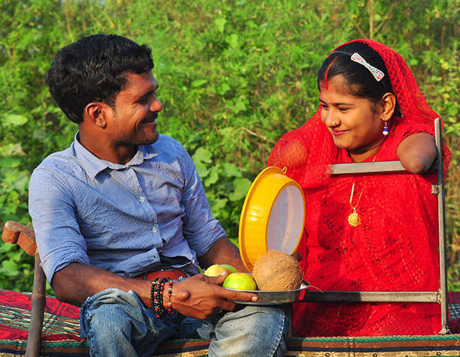 valentine's day, unique love story of disable couple