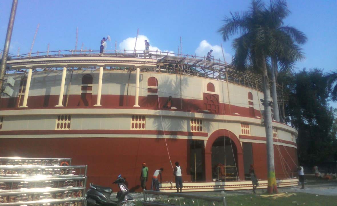 parliament house pandal ready in varanasi for convocation