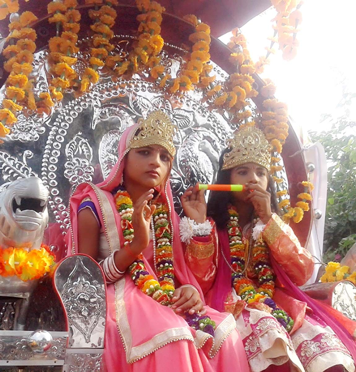 अब्दुल्लागंज में धूमधाम से निकाली गई राम बारात
