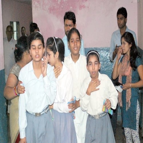 Shamli: Deteriorating condition with gas leakage, children Live Photos