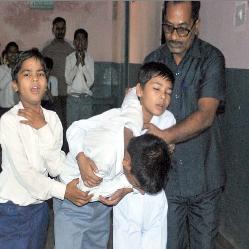Shamli: Deteriorating condition with gas leakage, children Live Photos