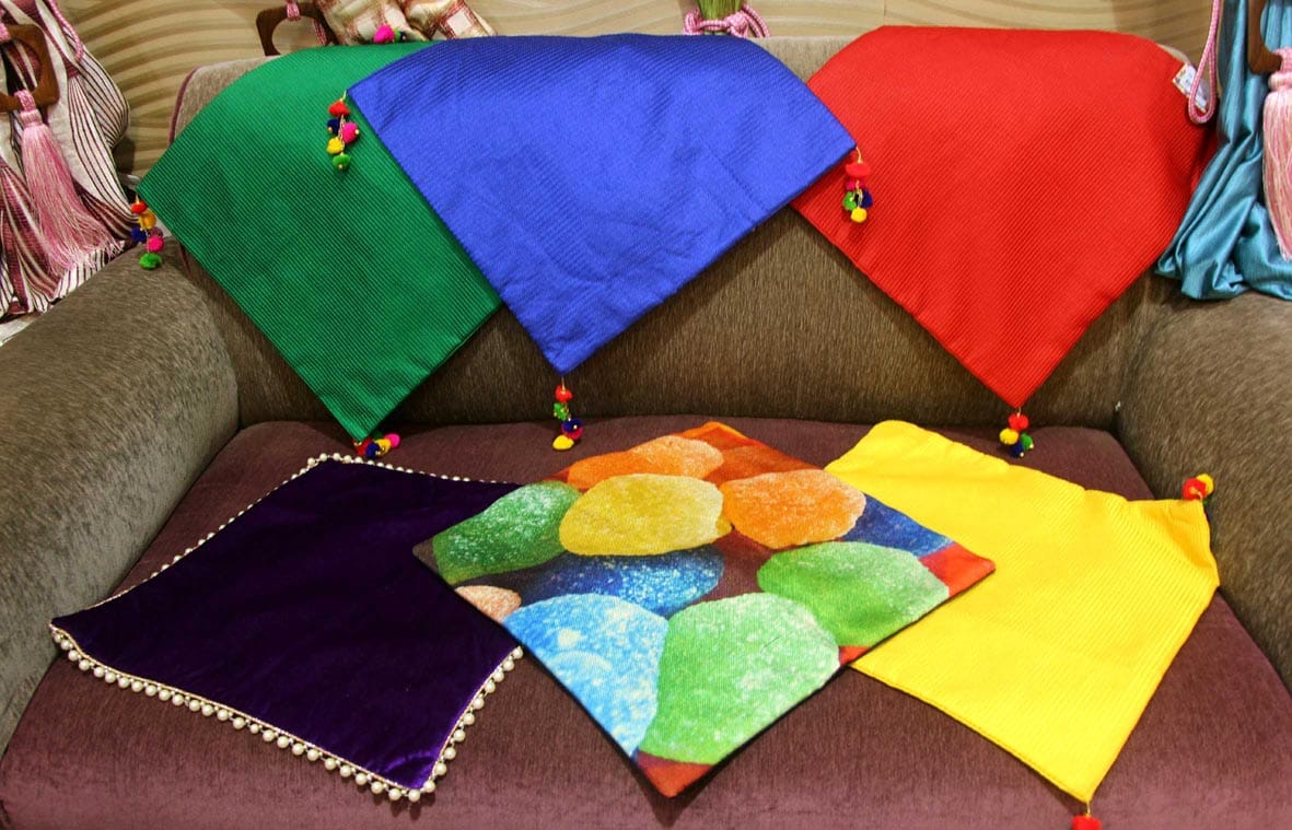 home decoration is start for diwali curtains and cushion is in demand