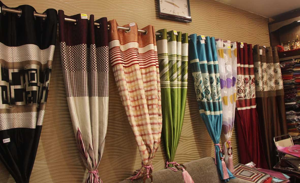 home decoration is start for diwali curtains and cushion is in demand