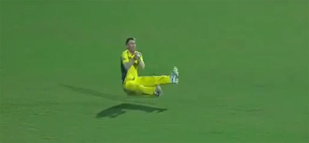 ind vs Aus: Australian captain David Warner took wonderful Catch 