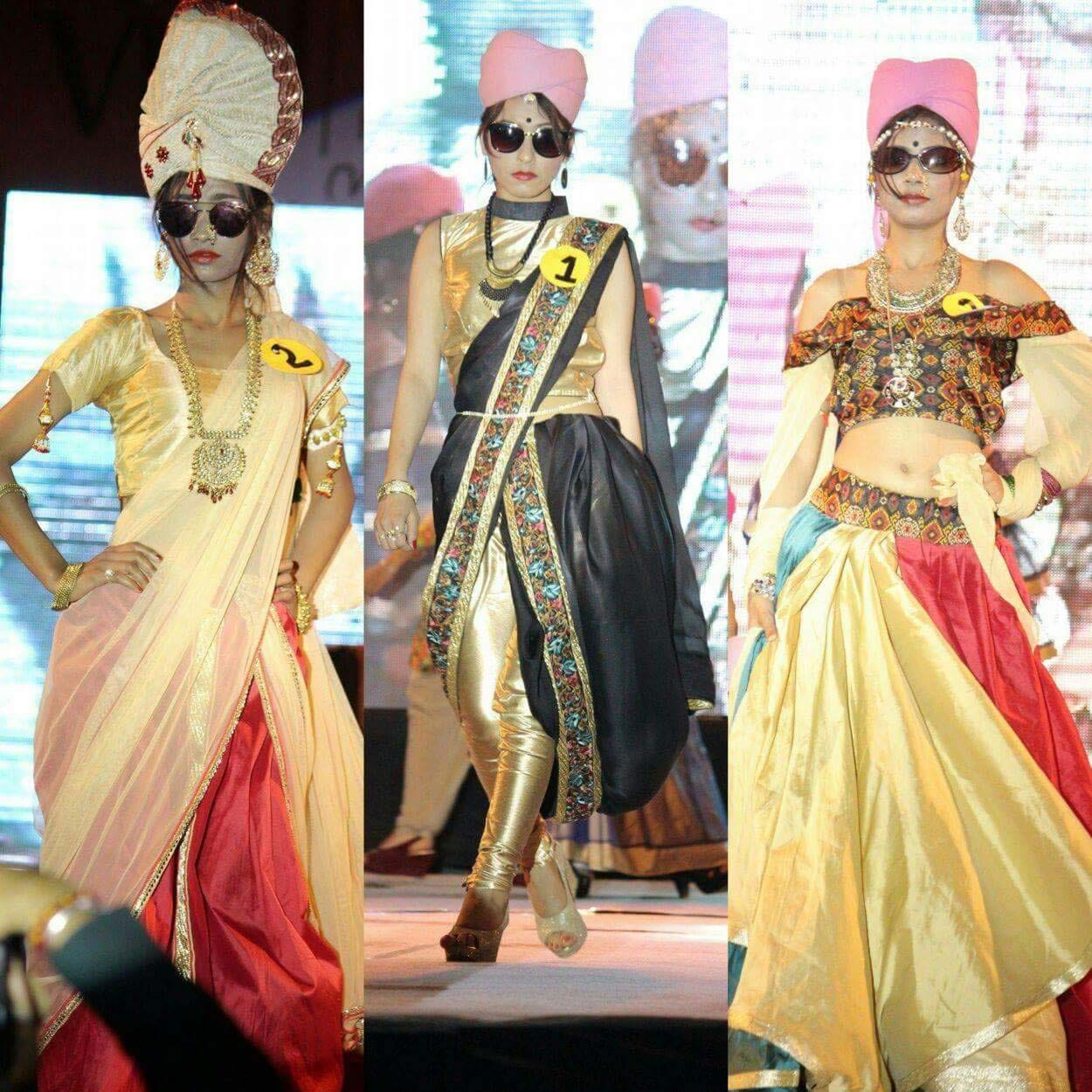 banaras brocket shoes become favorite by model show