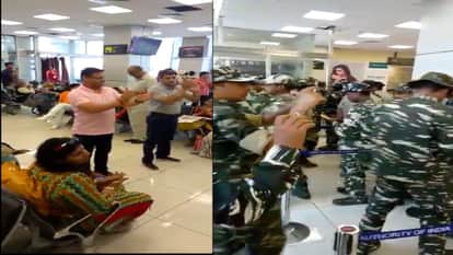 Crpf troops greeted by passengers with a thunderous applause at jammu airport