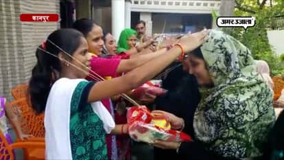 muslim women celebrated karwachauth and diwali festival at old age home in Kanpur 
