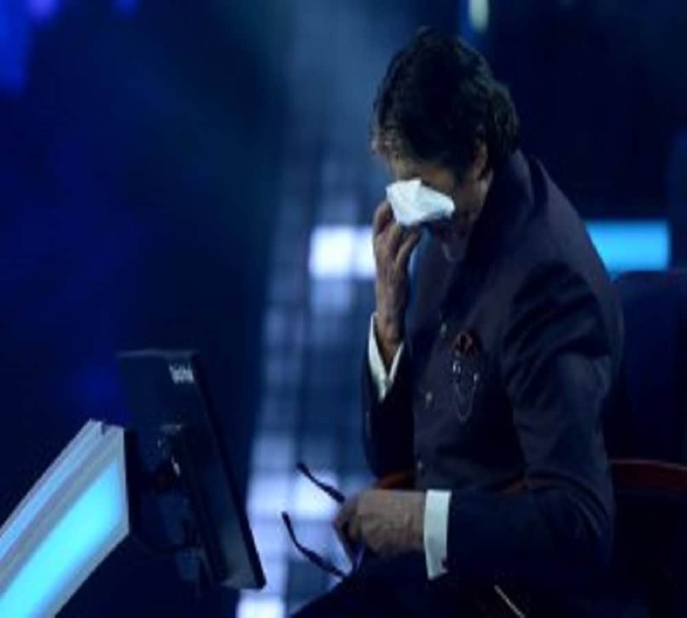 amitabh bachchan emotional to see his birthday video on kbc set