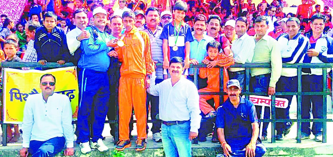 Priyanshu of Shishu Temple gives first gold medal to district