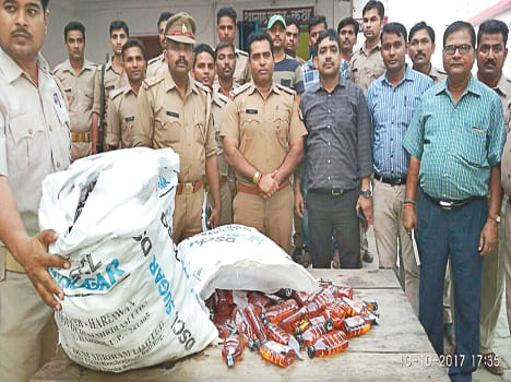 illegal wine found at bjp leader shop