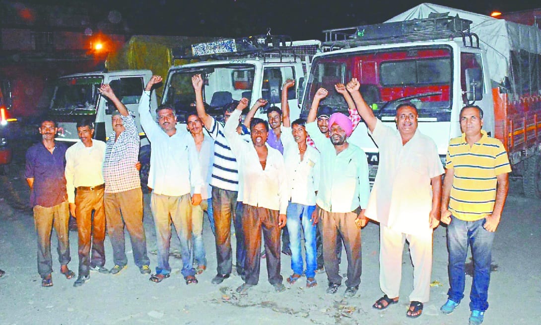 Transporters protest against diesel rate increases after gst
