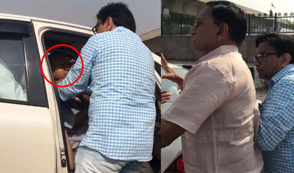 retired ips officer fight with transport commissioner and female officer on road in delhi