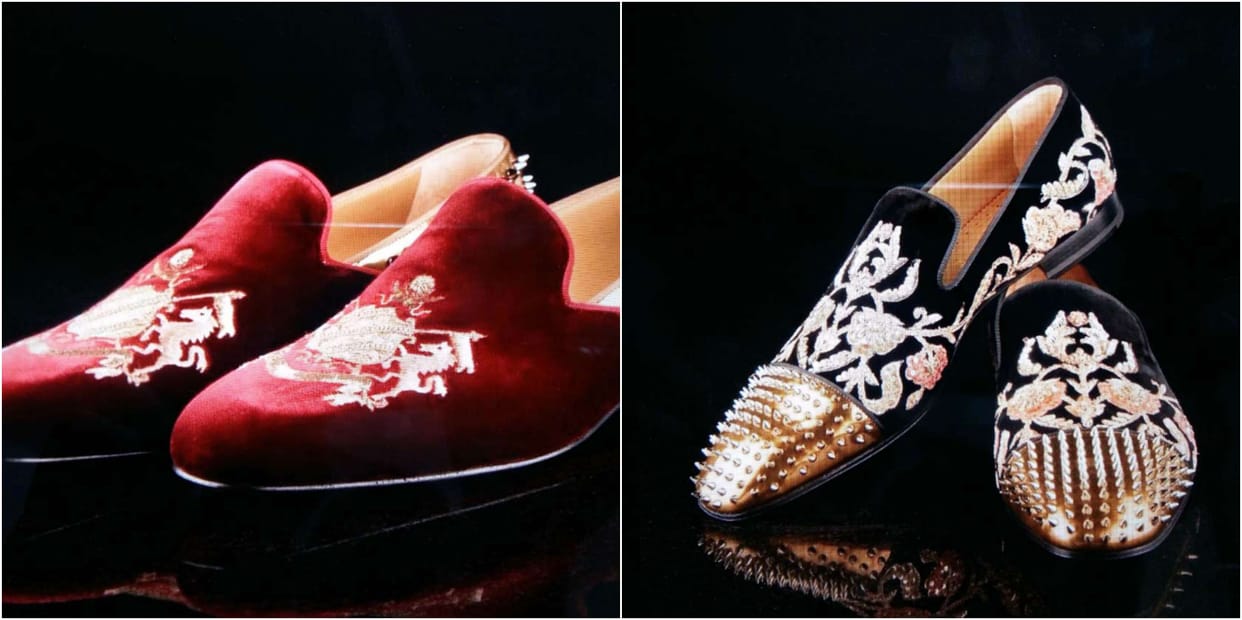 banaras brocket shoes become favorite by model show