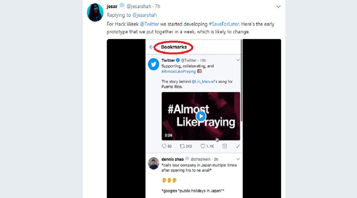 Twitter will launch a bookmarking tool soon