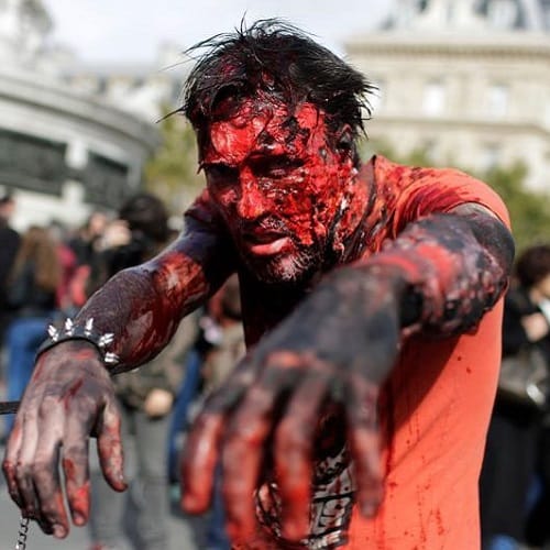 what is World Zombie Day Photos wiki Paris London streets