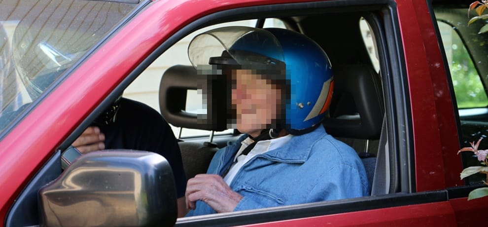Karnataka cab driver fined for not wearing helmet