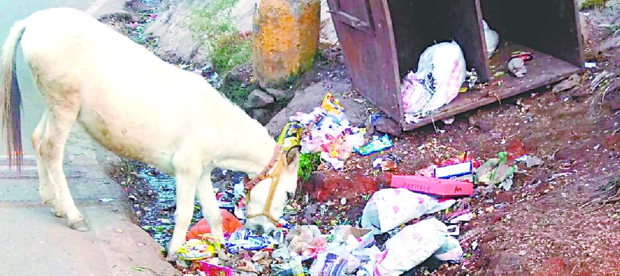 throwing litter on sewage lines instead of dustbins