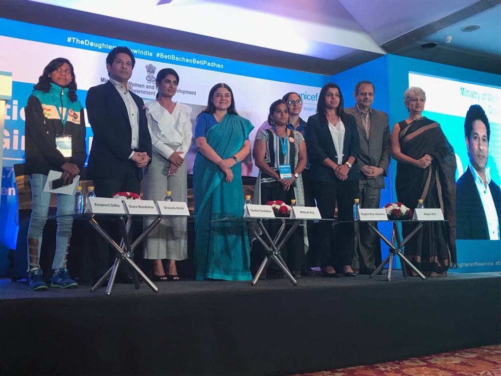Tendulkar-Mithali raj participated in international day of girl child Programme organised by unicef