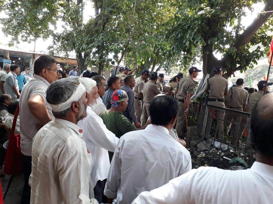 vampanthi leader injured in bjp protest