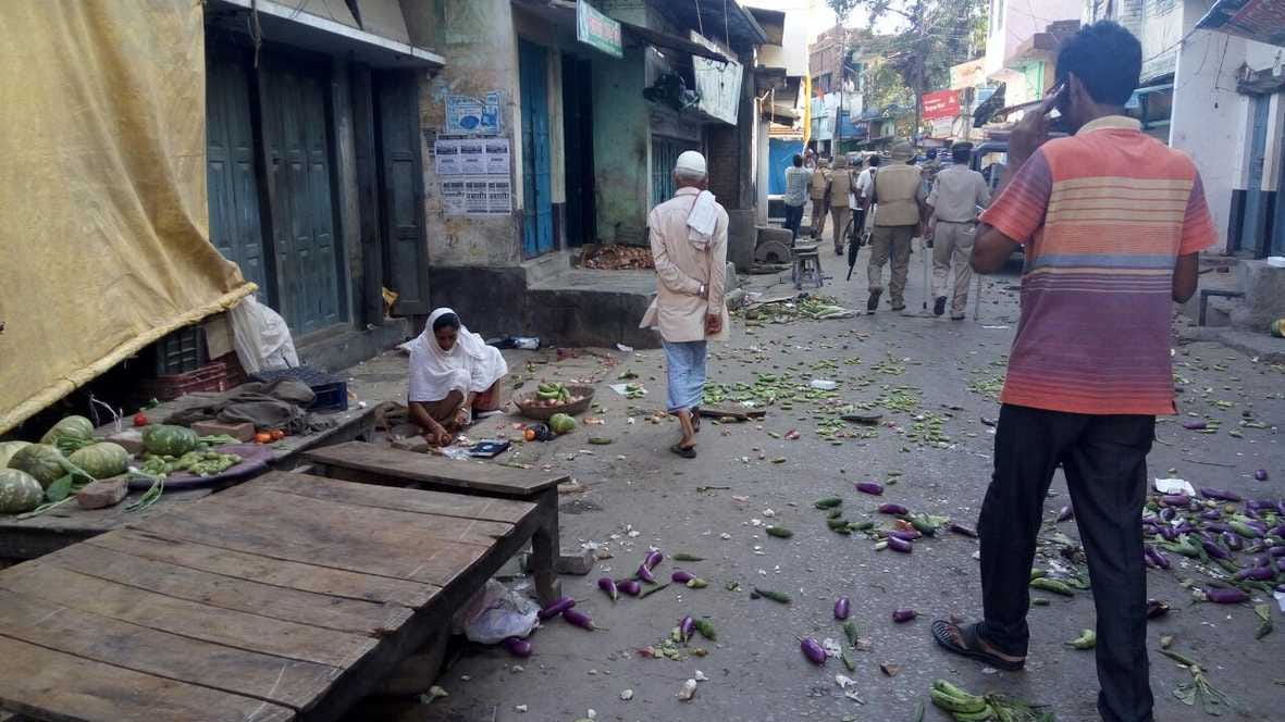 Violence between two community in ballia district